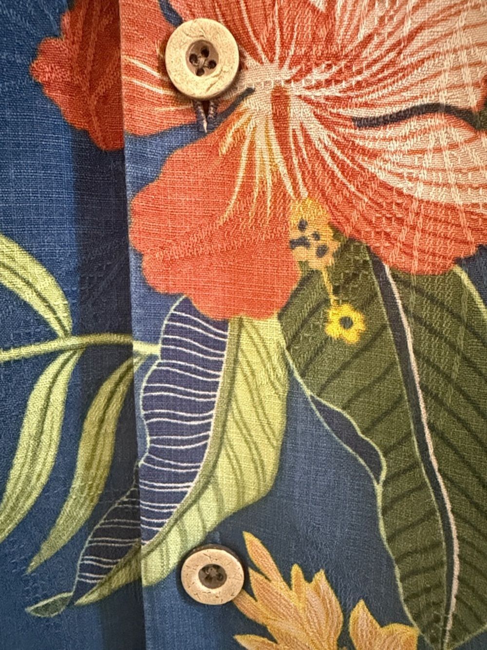 Tommy Bahama 100% Silk Multicolor Floral Hawaiian Shirt Short Sleeve Size XL - Picture 5 of 7